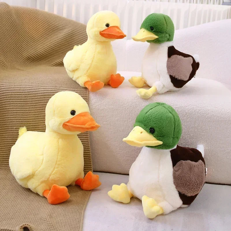 Cute Duck Plush Toys 32/44cm - Green/Yellow