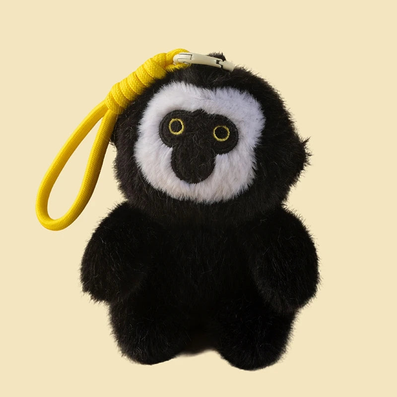 Cute Animal (Golden Monkey/Macaque/White faced saki) Plush Keychain 12cm