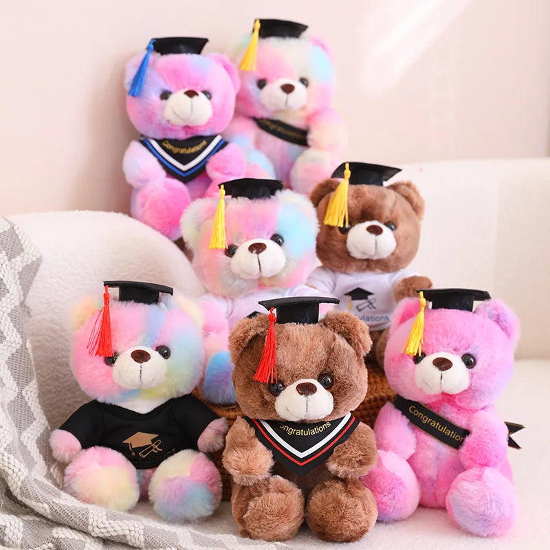 Cute/Kawaii Colourful Teddy Bear Graduation Plush Toys 23cm -16 styles