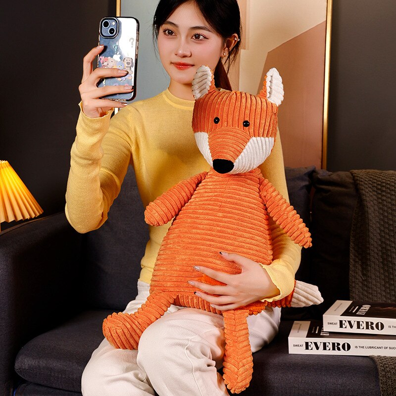 Cute Fox Plush Toys 33/42/65cm and Plush Keychains 15cm