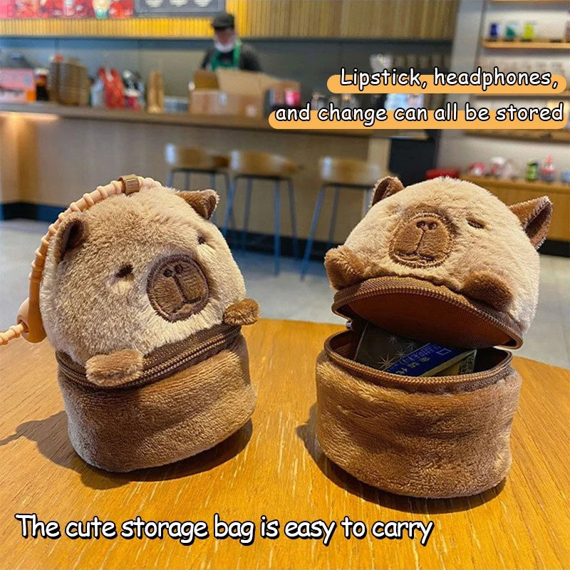 Cute Capybara Plush Keychains - 4 styles