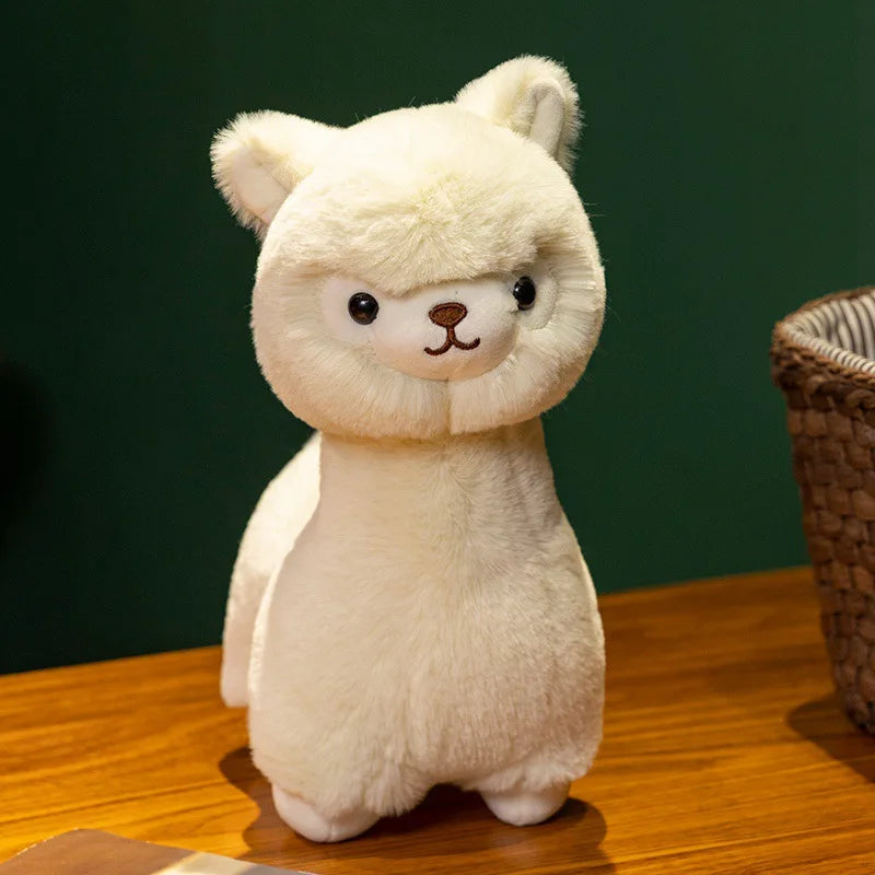 Cute Alpaca Plush Toys 23/30cm - White/Brown