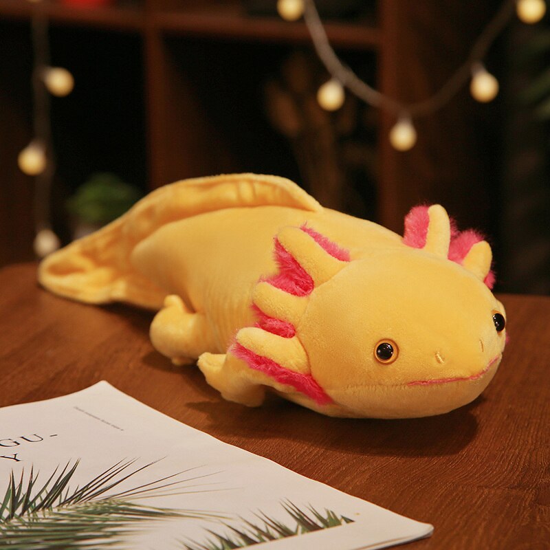 Cute Axolotl Plush Toys 45cm/80cm - Black/Blue/Yellow/Pink/Grey