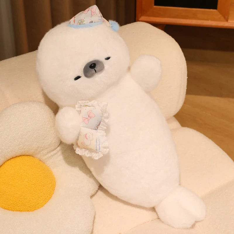 Cute White Seal Plush Toys 70cm - 6 Styles