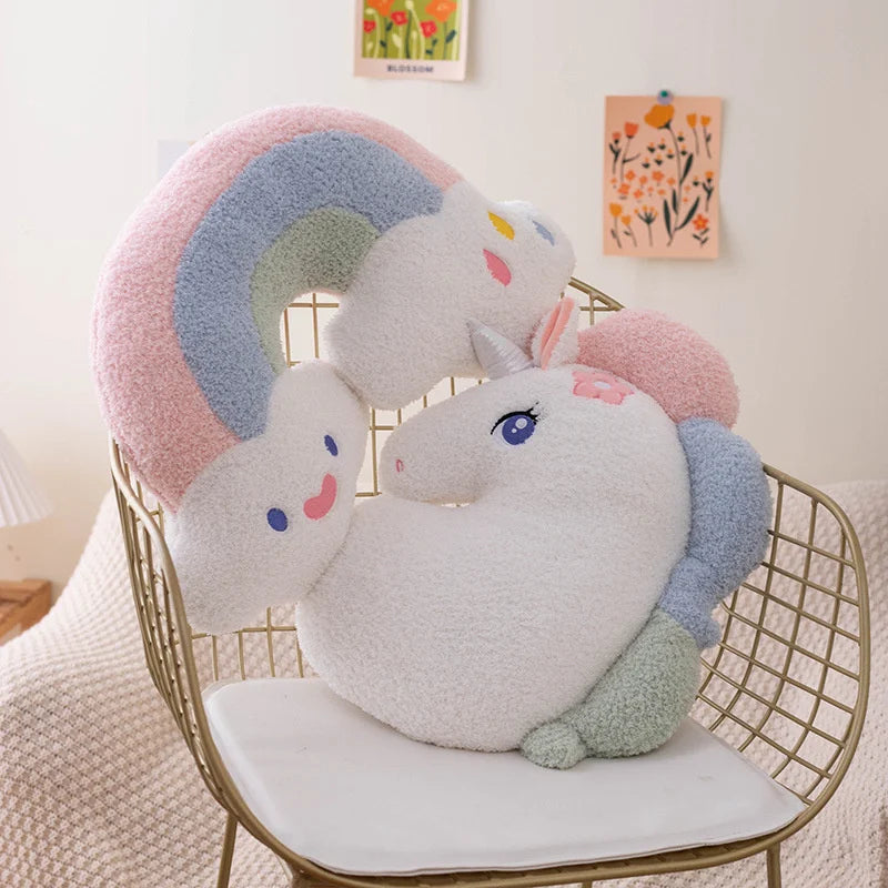 Sky Series (Rainbow)/Heart/Unicorn/Pumpkin Plush Pillow Toys