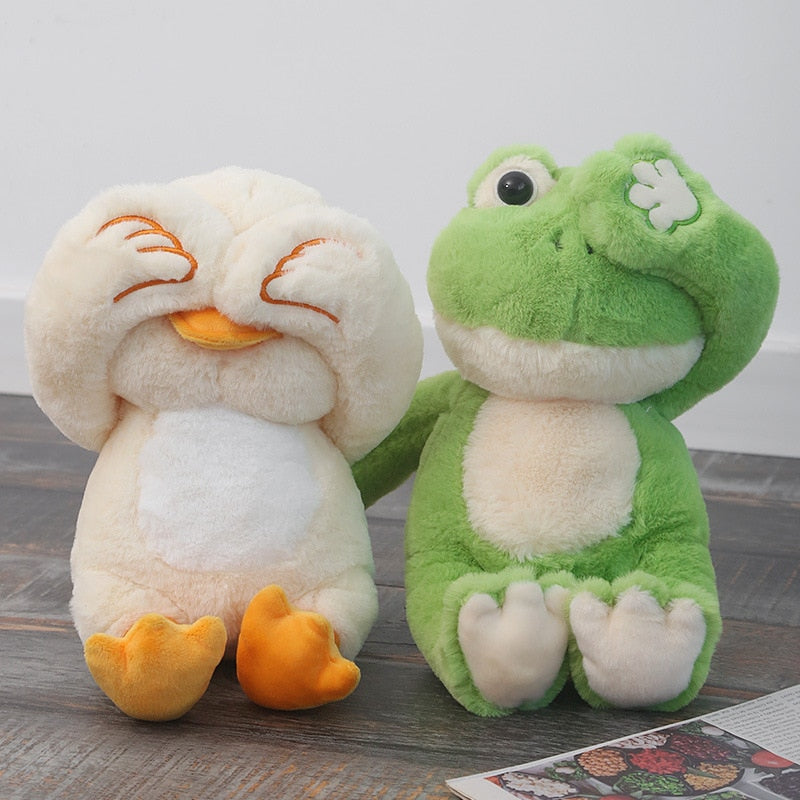 Peek-A-Boo Animal (Frog/Monkey/Bunny/Duck/Dog/Dragon/Panda) Plush Toys - 37cm