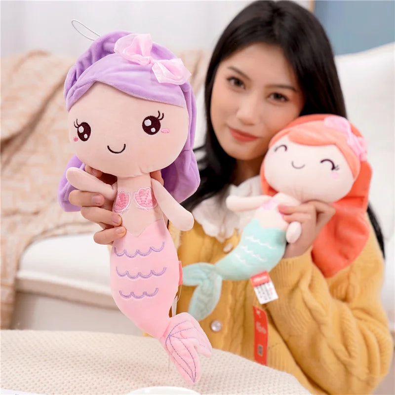 Cute Mermaid Plush Toys 20/28cm - Yellow/Pink/Purple/Orange