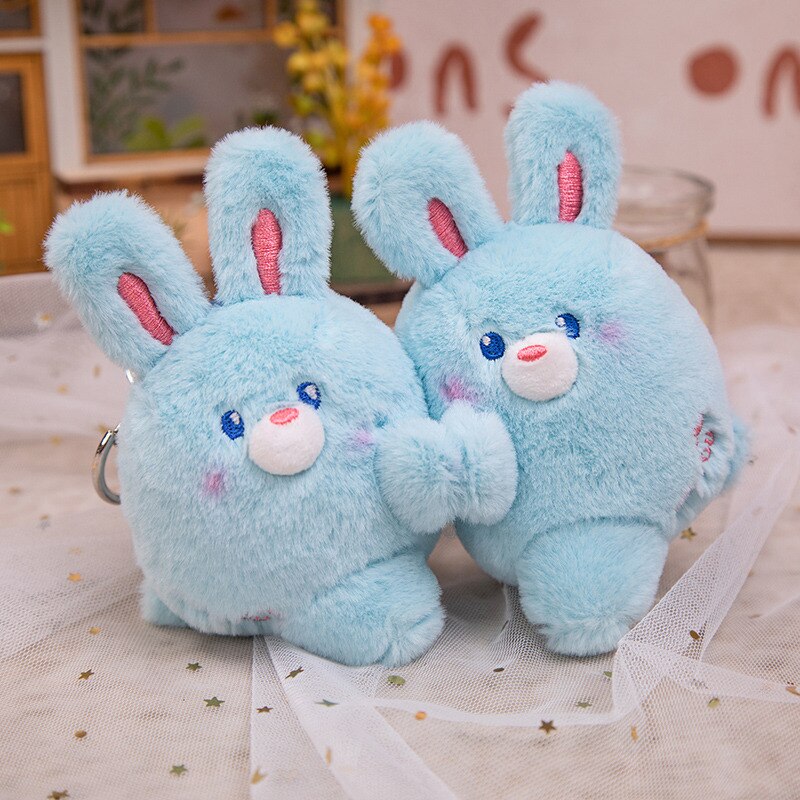 Magnetic Couple Animal(Rabbit/Bear/Panda/Dog/Pig) Plush Keychains 2Pcs - 12 Styles