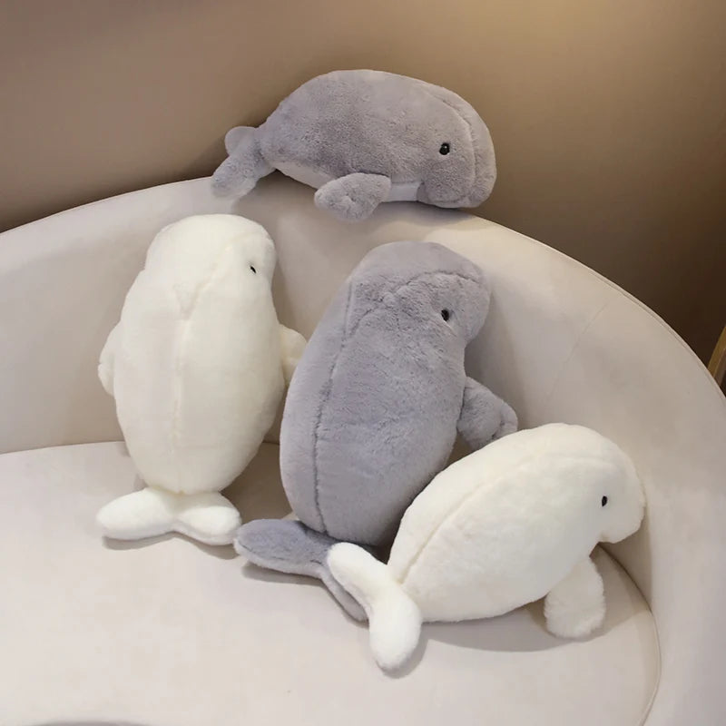 Cute White/Grey Dugong Plush Toys 40/50cm