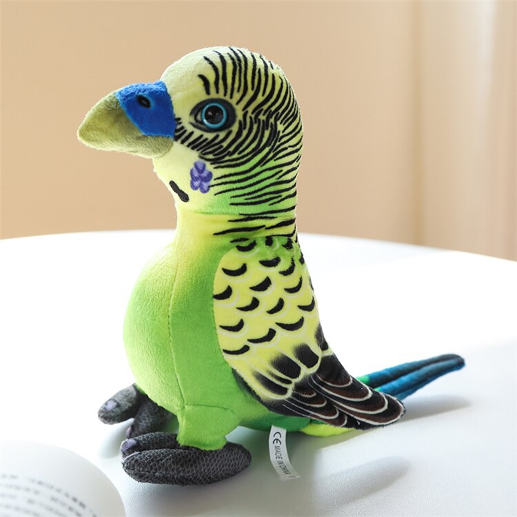 Bird (Lifelike Parrot) Plush Toys 20cm - Green/Grey/Red/Blue/Yellow