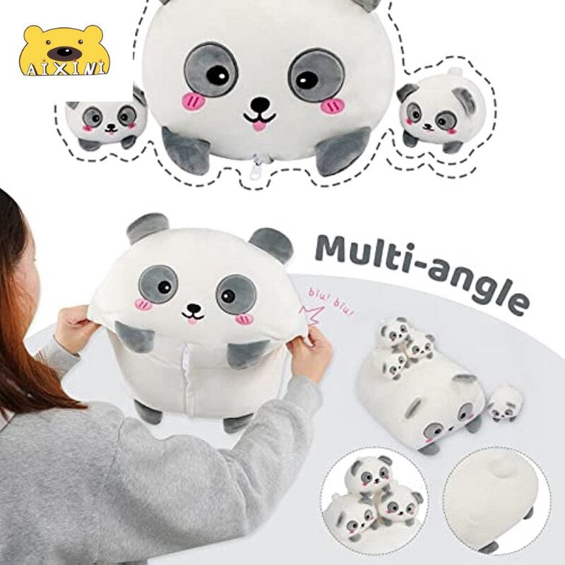 Panda Mother With 4 Babies/Only Panda Plush Toys - 5 Choices