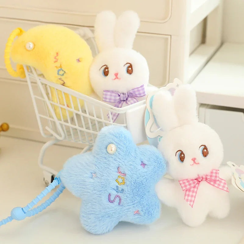 Sky Series (Cloud/Moon/Star/Rabbit) Plush Keychains and Toys - 10 Styles