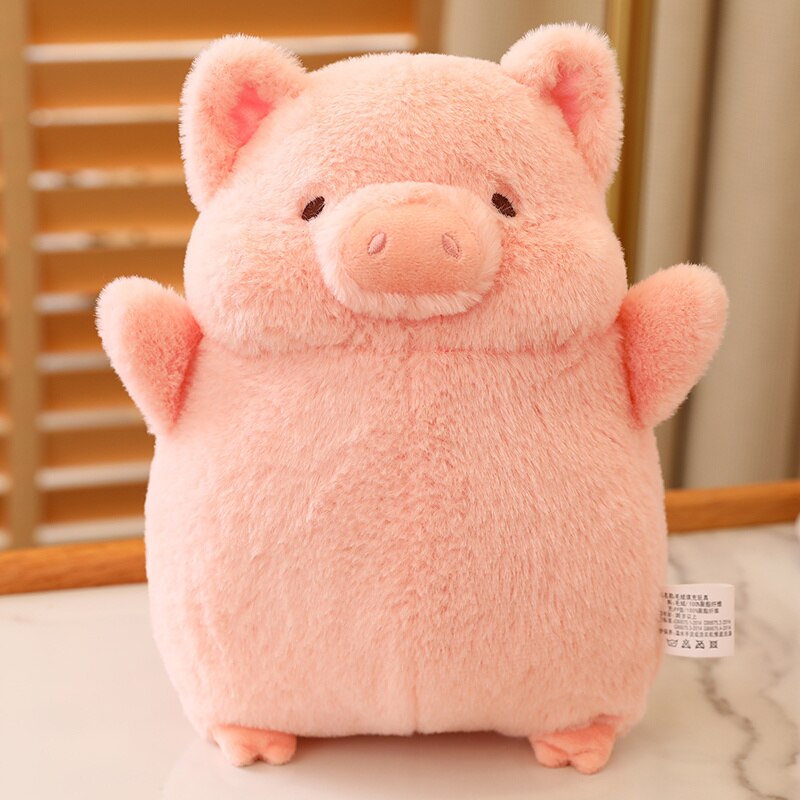 Cute Pig Graduation Plush Toys 30cm - Pink/Black