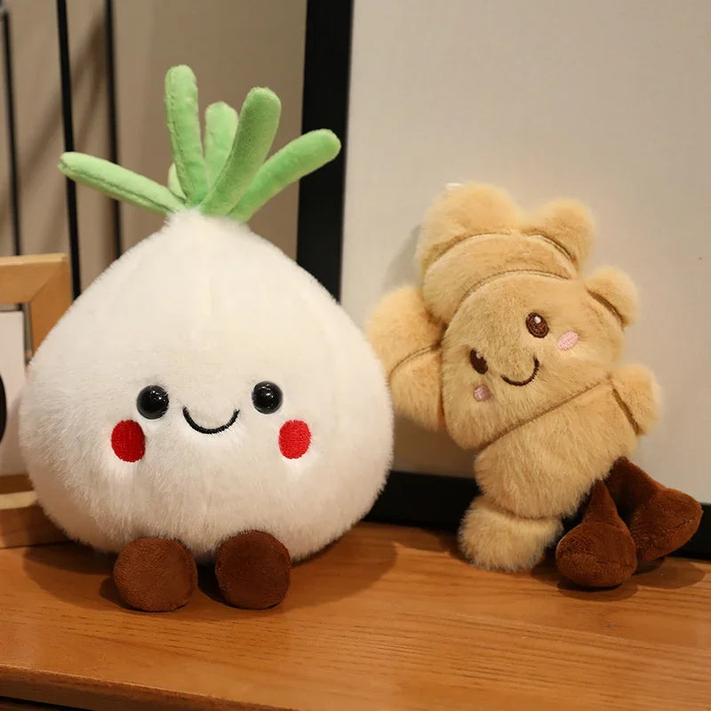 Cute Vegetables (Onion/Ginger/Garlic) Plush Toys 20-22cm