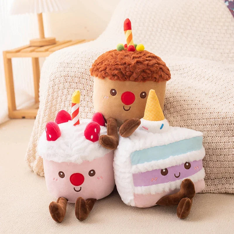 Cute Food Series(Muffin/Cake) Plush Toys- 3 Styles