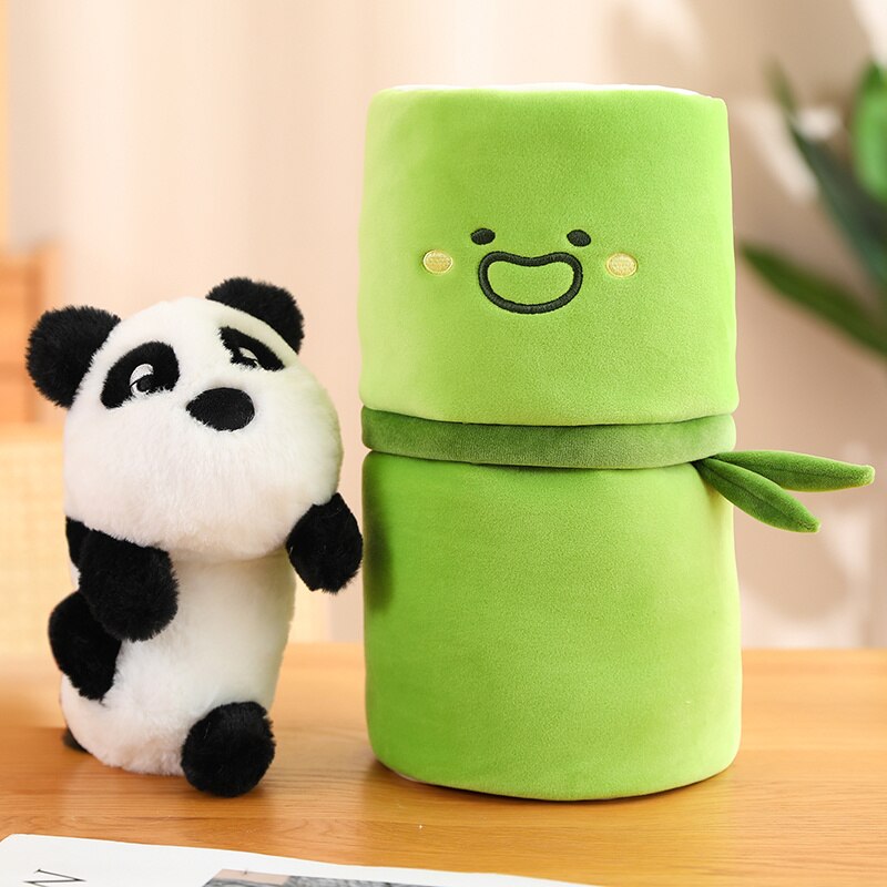 Panda and Bamboo Plush Toys 23cm