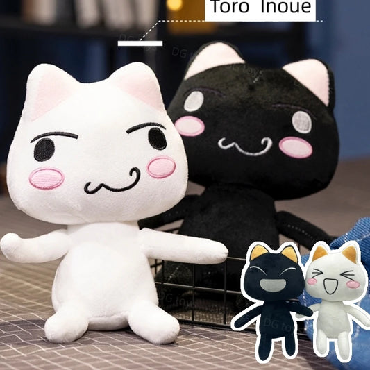 Cute Black/White Cat Plush Toys 27-30cm (4 Styles)