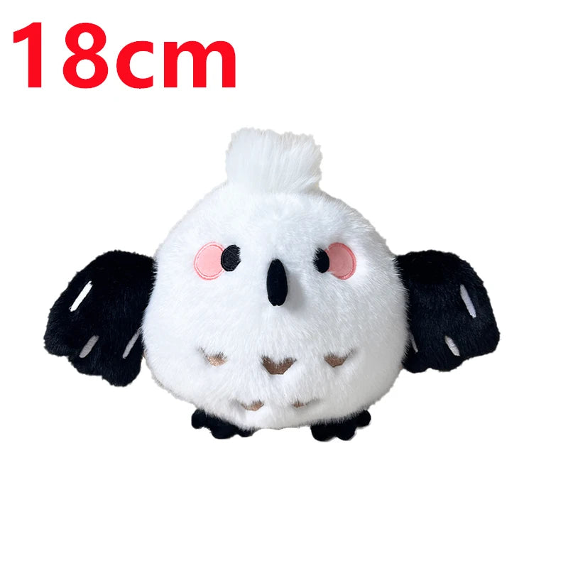 Cute Bird Plush Toys 18cm and Plush Keychains 10cm - Purple/Blue/Green/Black