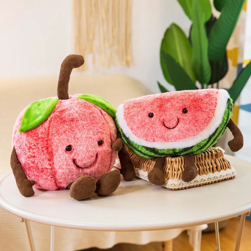 Cute Apple/Watermelon Plush Toys 30/45/55cm