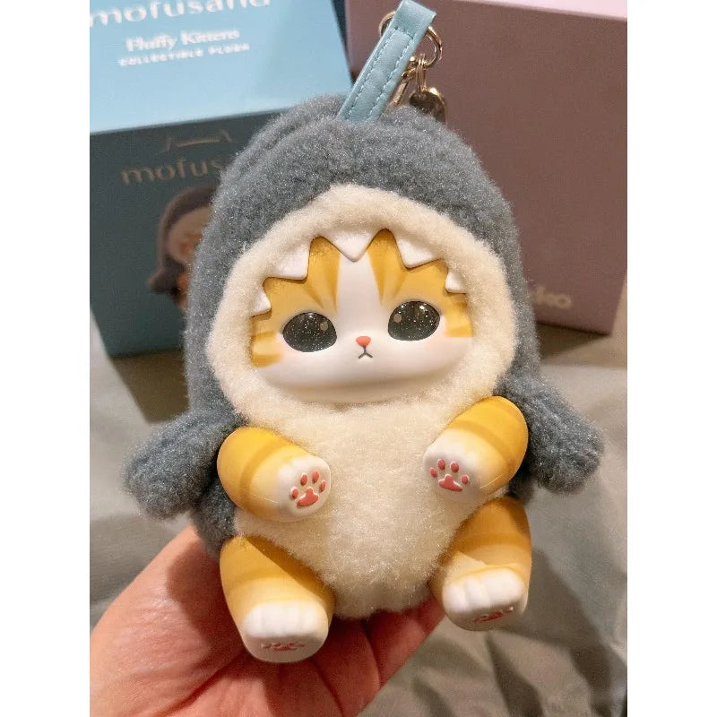 Mofusand Cat Series Plush Keychains - (Shark/Wolf/Panda/Bear/Rabbit)