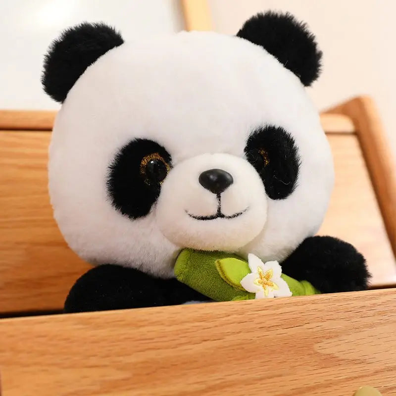 Cute Panda With Bamboo Plush Toys 25/35/45cm