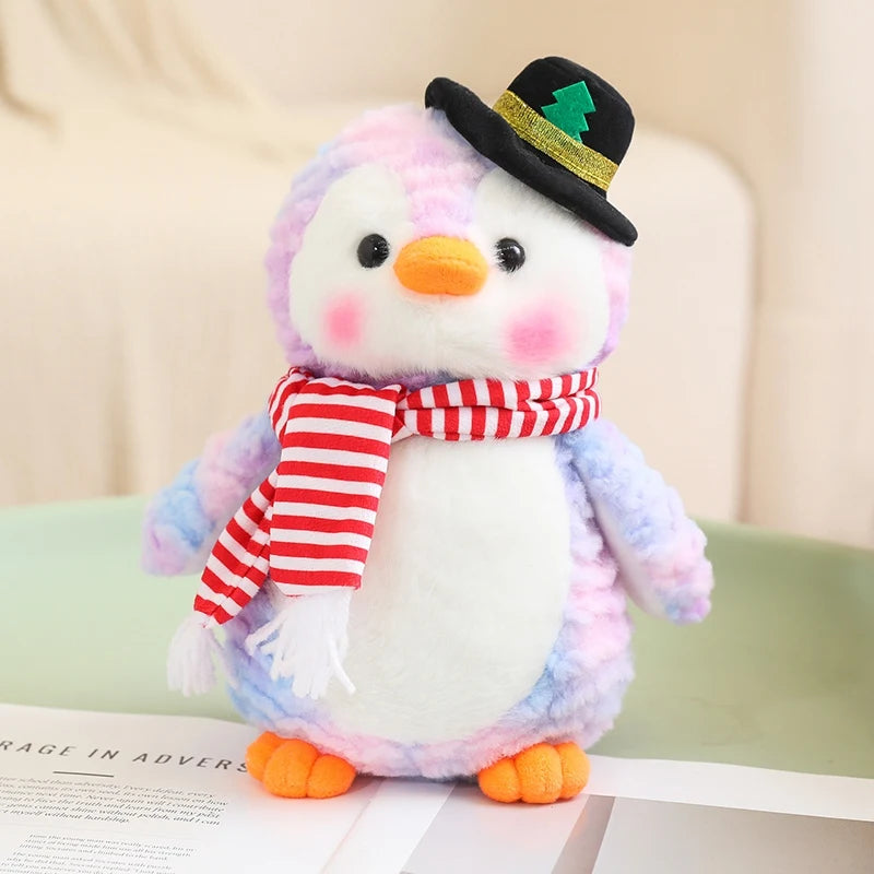 Cute Penguin With Christmas Scarf & Hat Plush Toys 26cm - 4 Styles