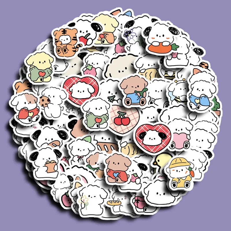 100 pcs Cute/Kawaii Little Dog Stickers