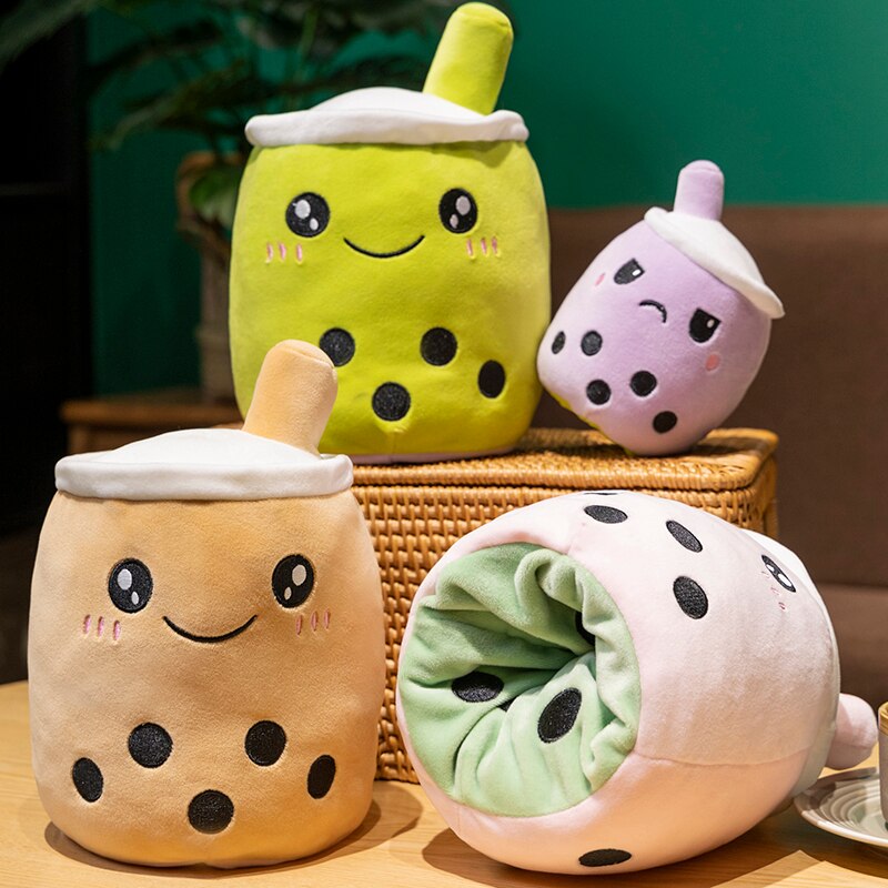 Reversible Bubble Milk Tea Plush Toys 15cm/25cm