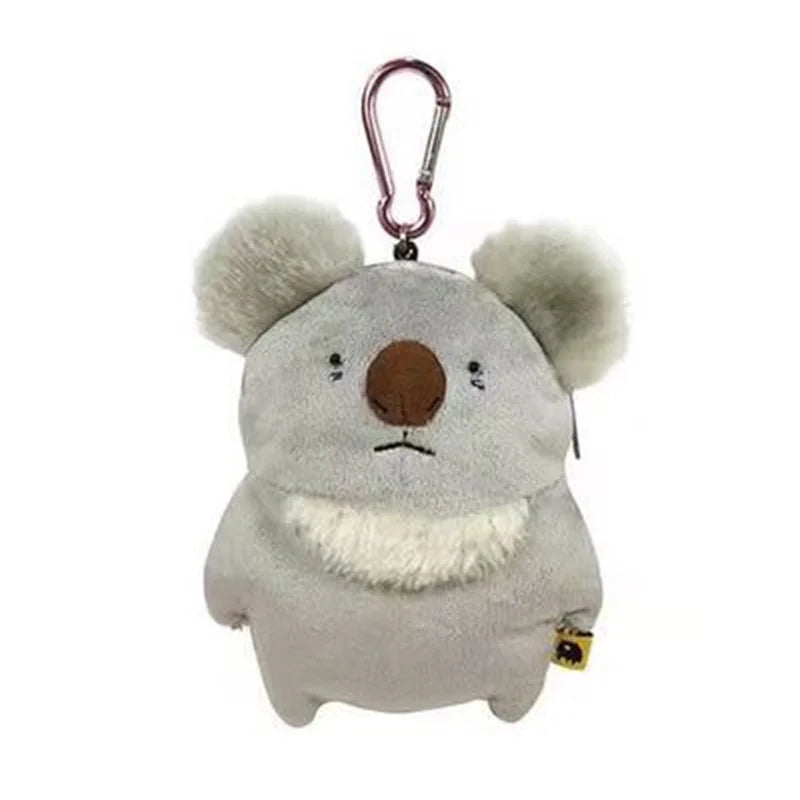 Australian Animal (Koala/Wombat/Platypus/Kiwi/Tasmanian devil) Coin Purse Plush Bag Keychains 14cm