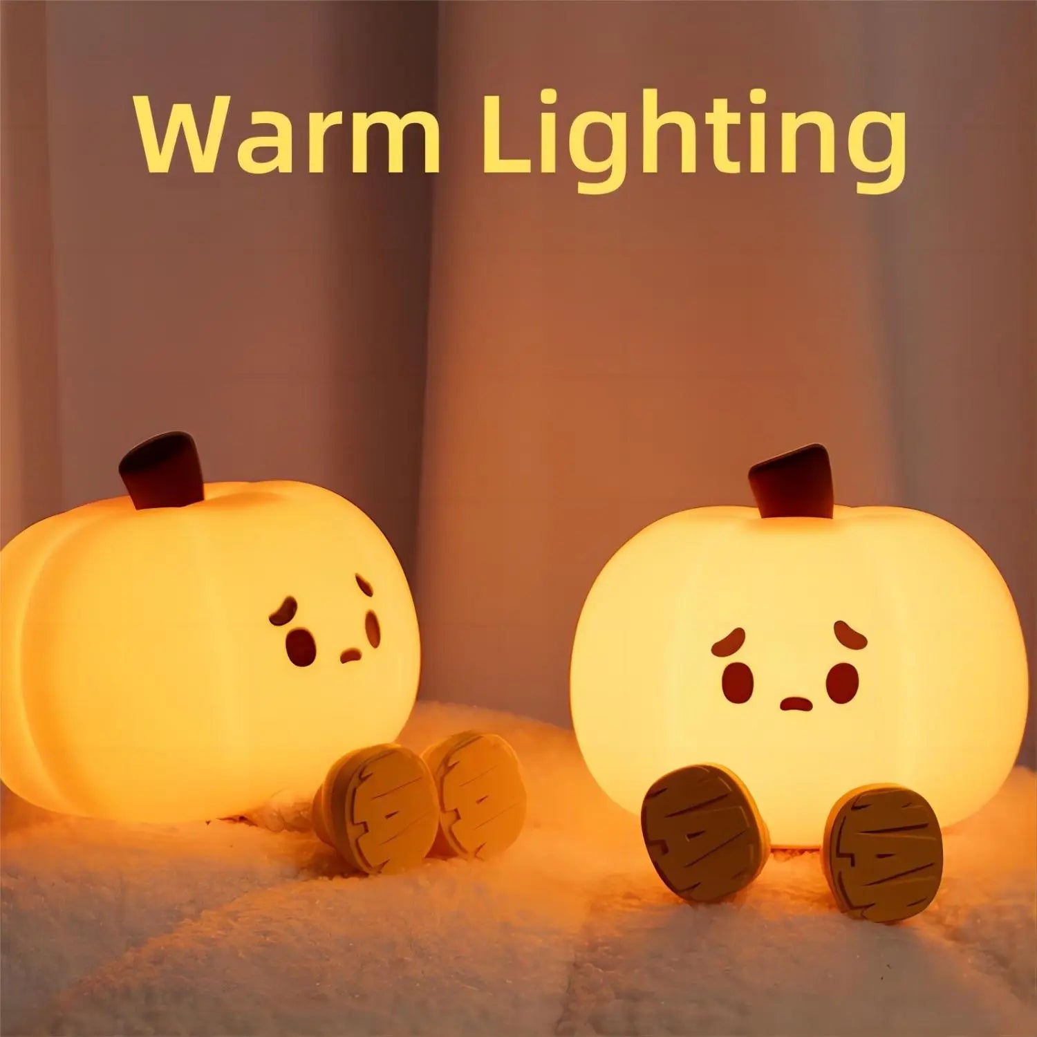 LED Night Light Pumpkin Silicone Lamp