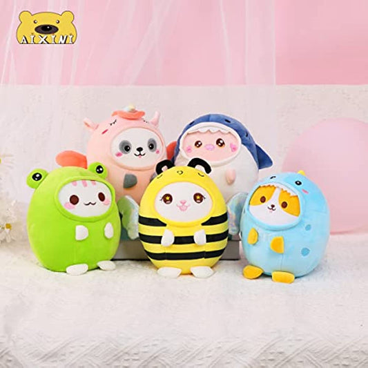 Cute Animal(Cat/Panda/Pig/Dog/Cat) Dress Up Plush Toys 20cm