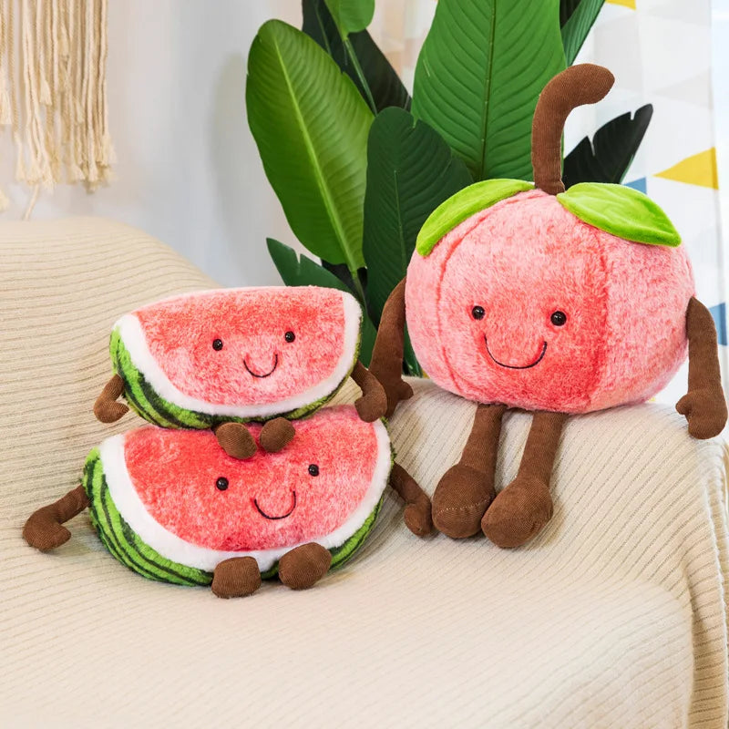 Cute Apple/Watermelon Plush Toys 30/45/55cm