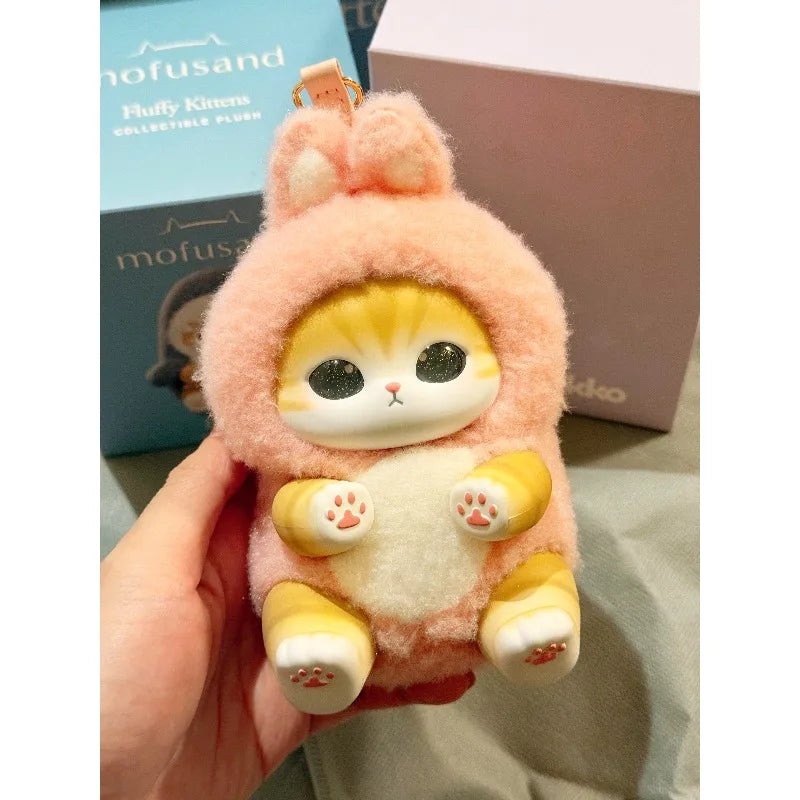 Mofusand Cat Series Plush Keychains - (Shark/Wolf/Panda/Bear/Rabbit)