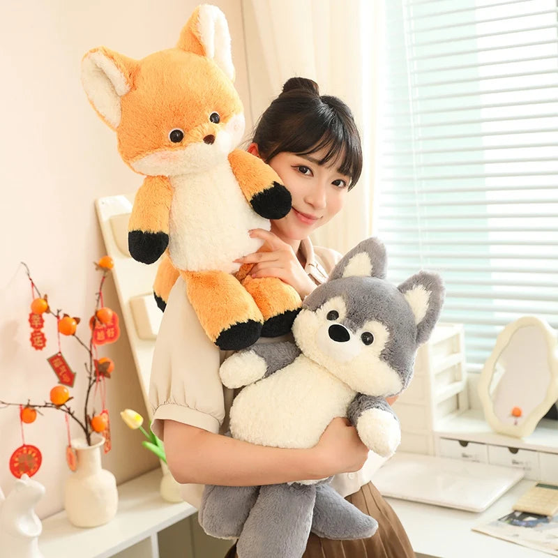 Cute Animal (Fox/Wolf) With/Without Clothes Plush Toys 50cm