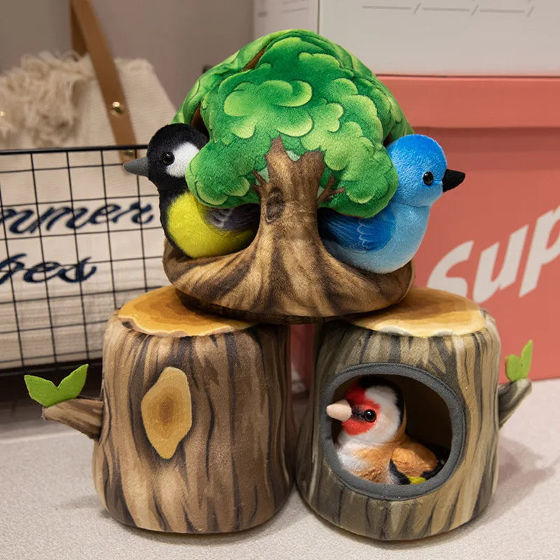 Cute Bird With/Without Tree House Toys - 6 Choices