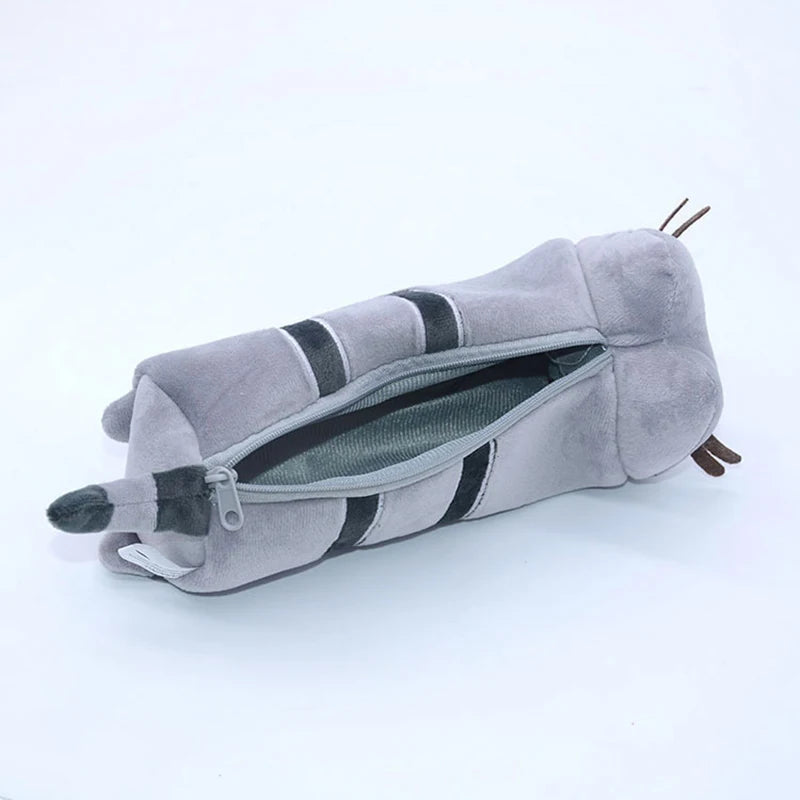 Cute/Kawaii Grey Cat Pencil Plush Bag - 2 Styles