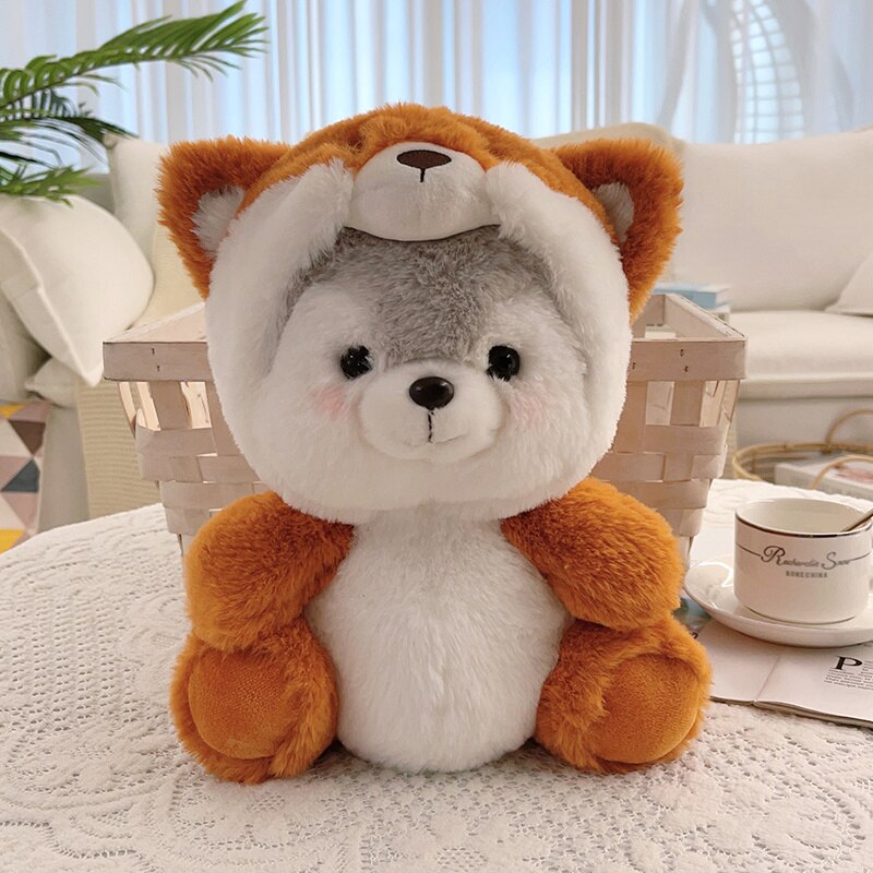 Cute Dog(Husky) Cosplay (Pig/Dinosaur/Koala/Fox) Plush Toys 20/30cm