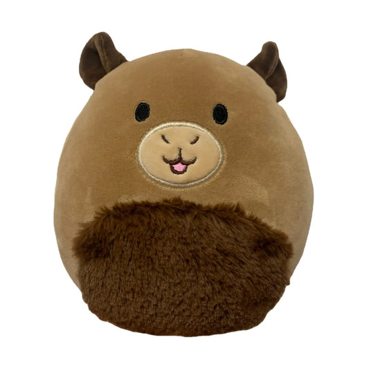 Cute Round Capybara Plush Toys 20cm - Brown/Pink