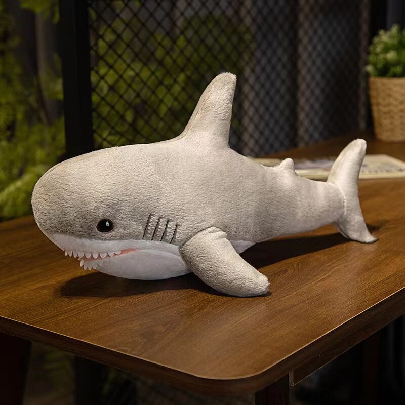 Shark Plush Toys 45/60cm - Multicolour/Rainbow/Grey/Pink/Blue