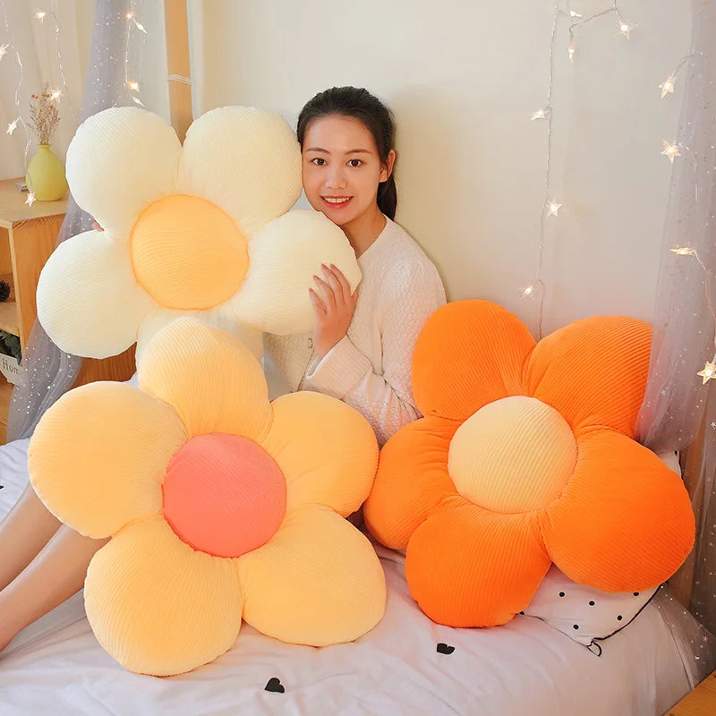 Flower Pillow Plush Toys 40/50/60cm - Yellow/White/Pink/Orange/Green