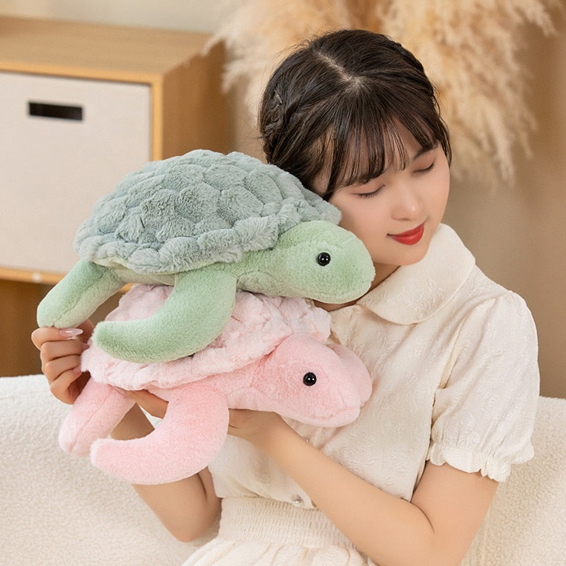 Cute Turtle Plush Toys 28/38cm - Pink/Green