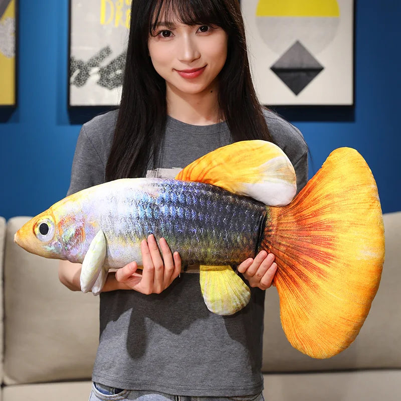 Fish (Guppy) Lifelike Plush Toys 40/60cm - 8 Styles
