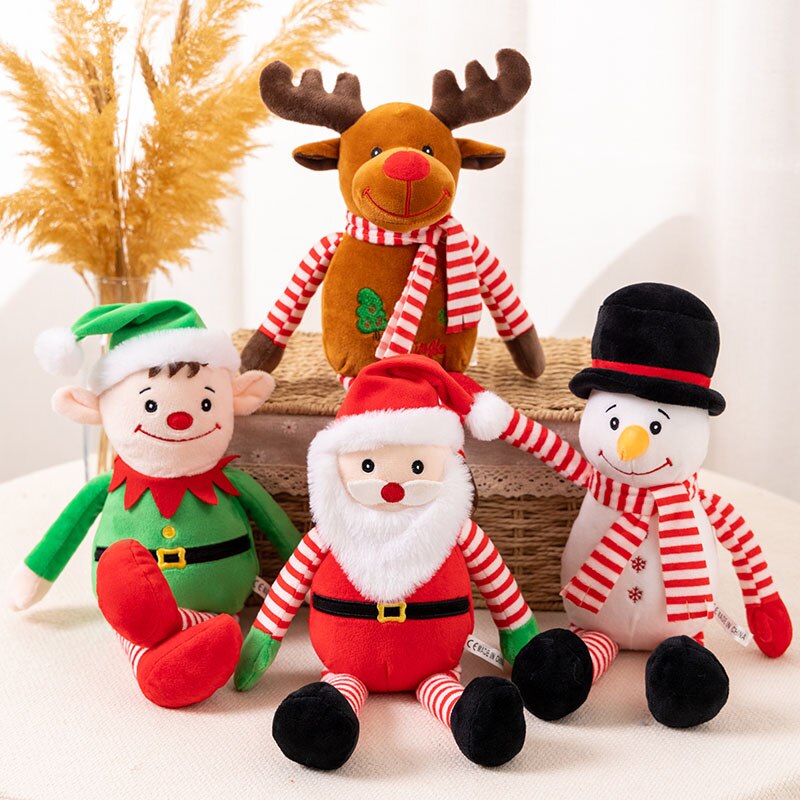 Christmas (Reindeer/Elf/Santa Claus/Elephant/Dog) Plush Toys 23-25cm