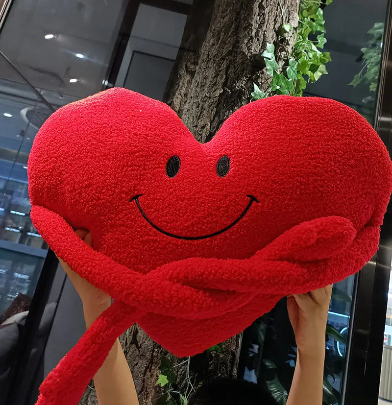 Red Smiley Heart With Long Arms Plush Toys 45x30cm