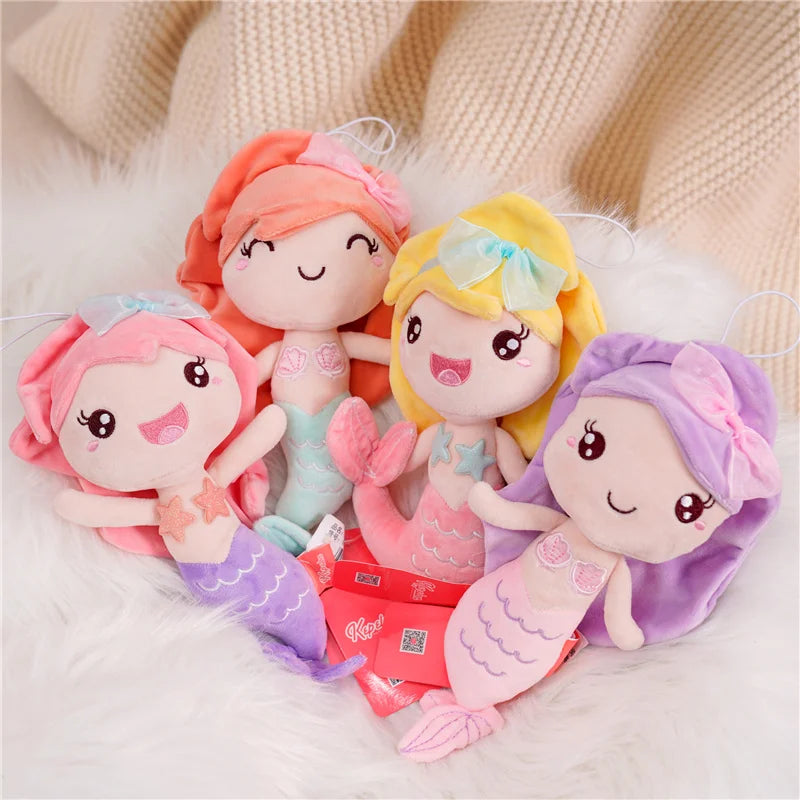 Cute Mermaid Plush Toys 20/28cm - Yellow/Pink/Purple/Orange