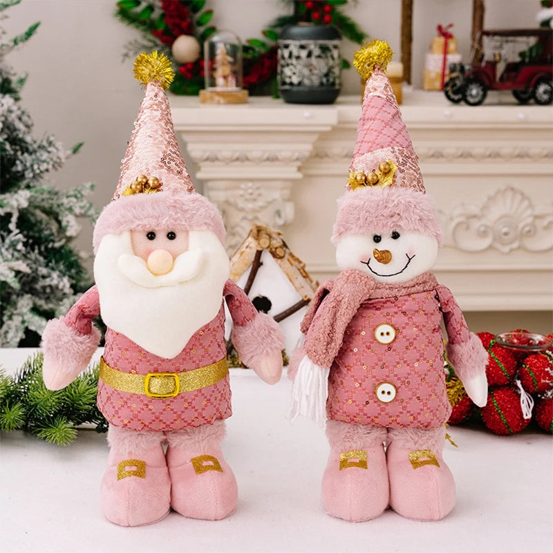 Christmas (Santa Claus/Reindeer/Snowman) Stretchable Long Leg Plush Toys - 6 Styles