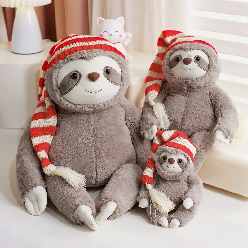 Cute Sloth WIth Hat Plush Toys 22/38/60/80cm