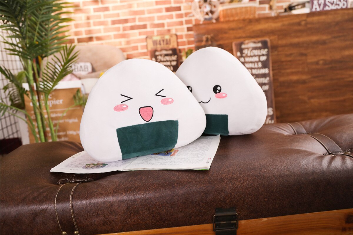 Funny Onigiri (Japanese Triangle) Rice Ball Plush Toys 30/40/50cm - 2 Styles