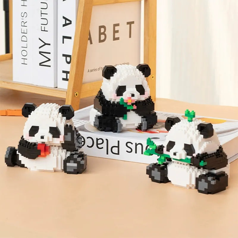 Cute Panda Mini Building Blocks - 12 Styles