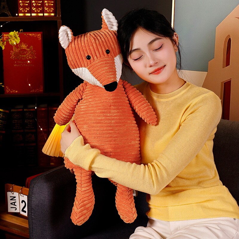 Cute Fox Plush Toys 33/42/65cm and Plush Keychains 15cm